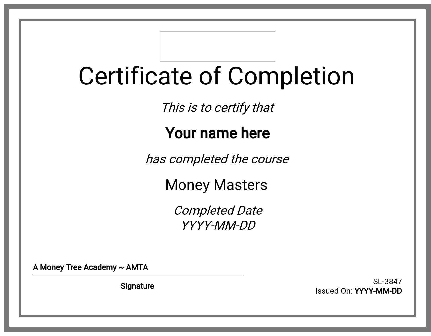 Course Certificate